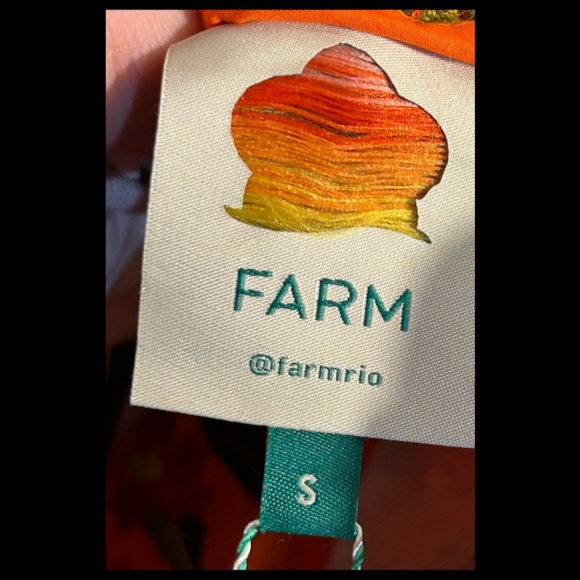 Farm Rio Blooming Garden Orange Shorts Size S - NWT - Picture 12 of 16